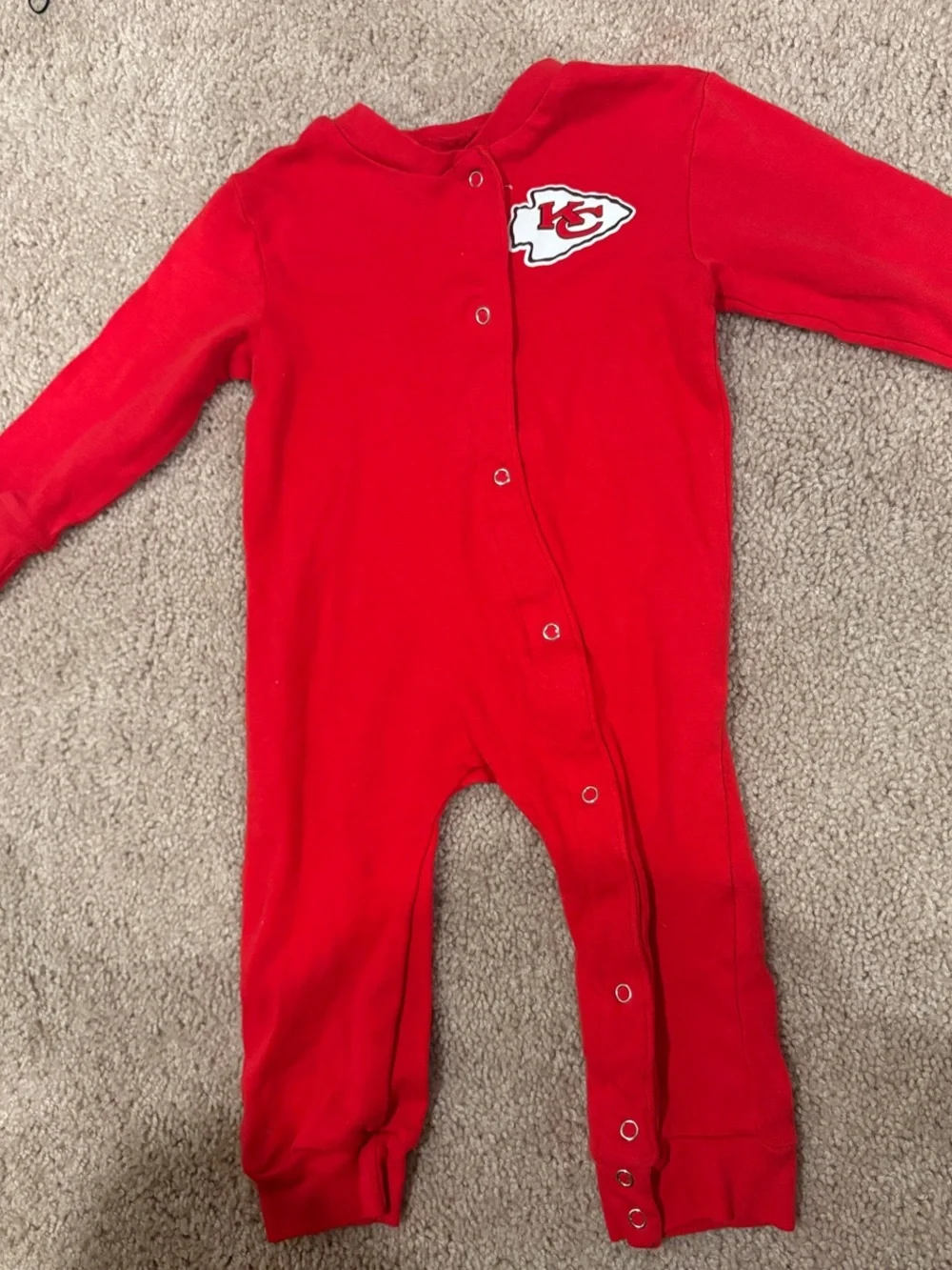 NFL Red Baby One-Piece Romper